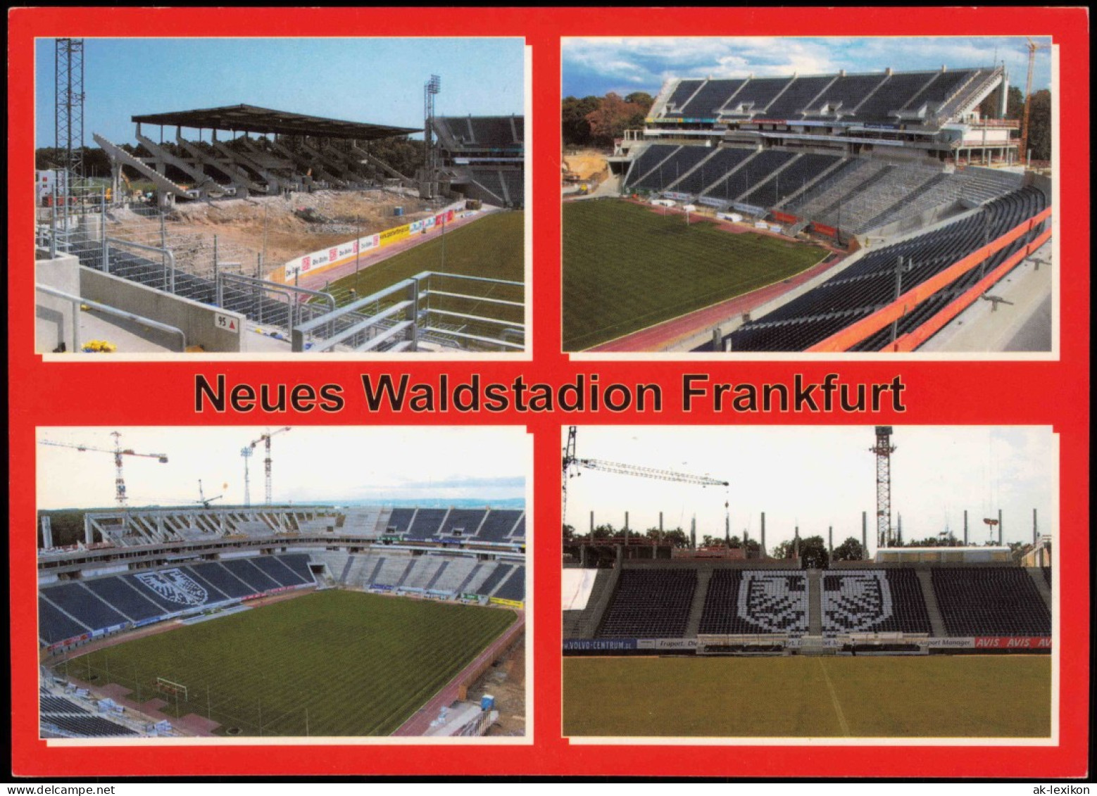 Frankfurt Am Main Neues Waldstadion Fussball Stadion Mehrbildkarte 2003 - Frankfurt A. Main