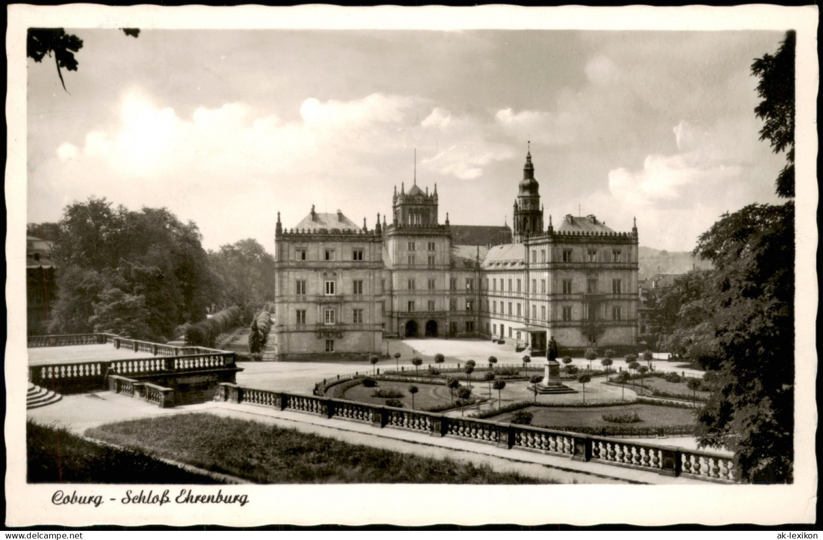 Ansichtskarte Coburg Schloss Ehrenburg 1955 - Coburg