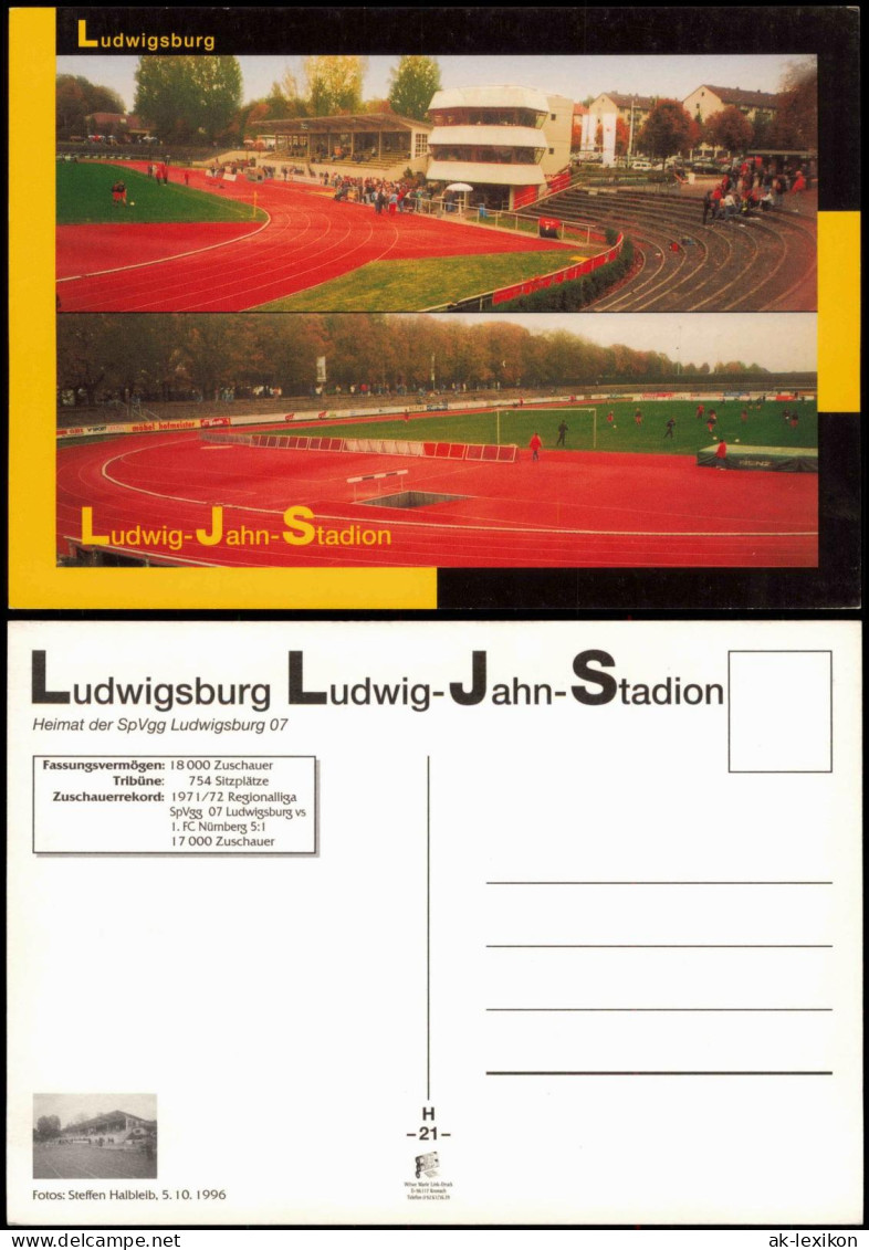 Ludwigsburg Ludwig-Jahn-Stadion Fussball Stadion Sportanlagen Mehrbild-AK 1996 - Ludwigsburg