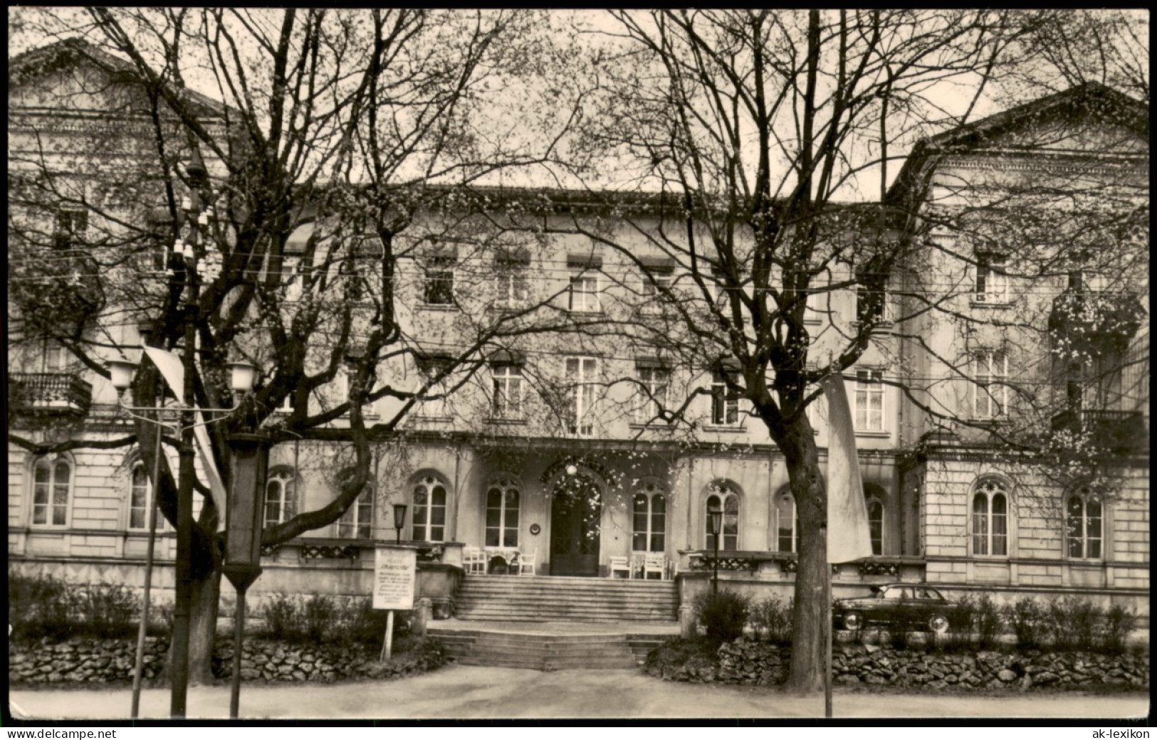 Ansichtskarte Bad Liebenstein Stadtteilansicht Partie Haus Charlotte 1967 - Bad Liebenstein