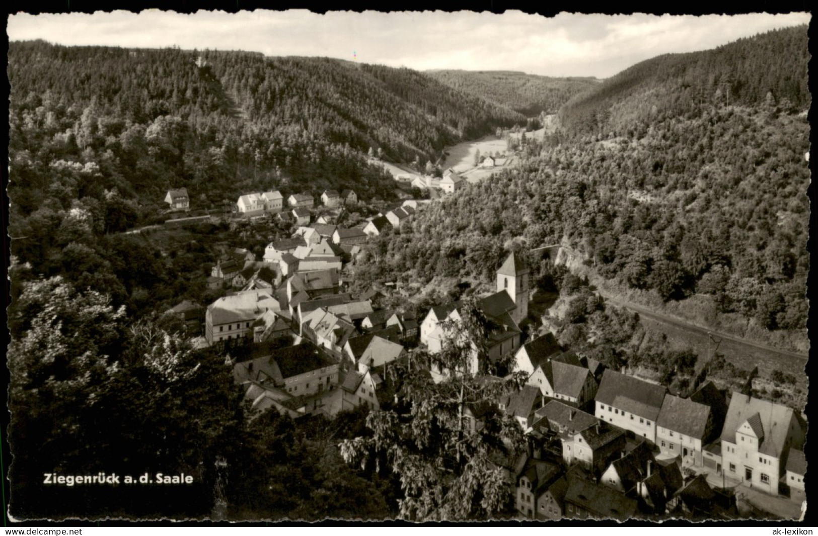 Ansichtskarte Ziegenrück/Saale Panorama-Ansicht Totalansicht 1964 - Ziegenrück