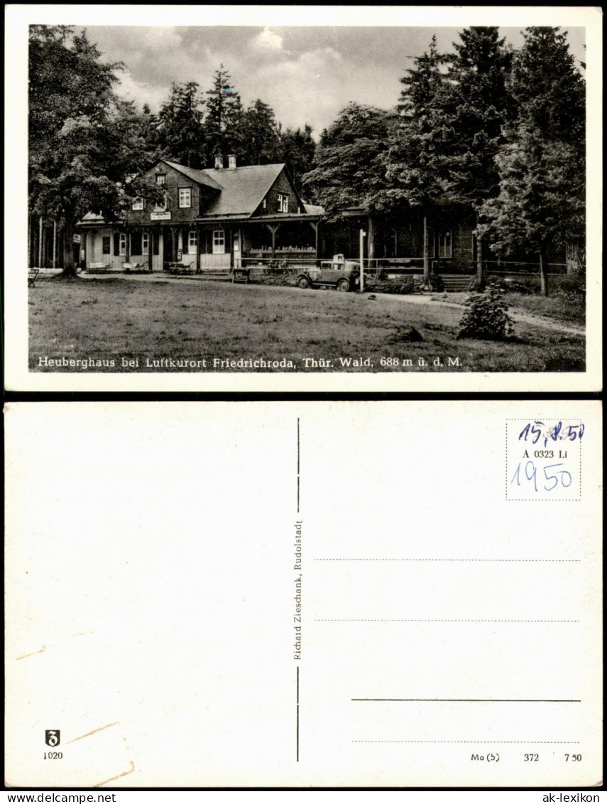 Ansichtskarte Friedrichroda Partie Am Heuberghaus 1950 - Friedrichroda