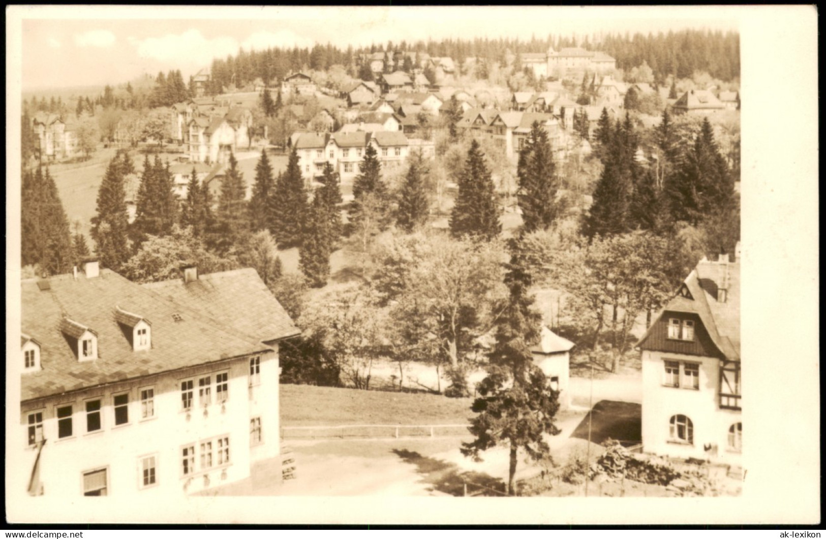 Ansichtskarte Oberhof (Thüringen) Blick Vom Ernst Thälmann Haus 1952 - Oberhof