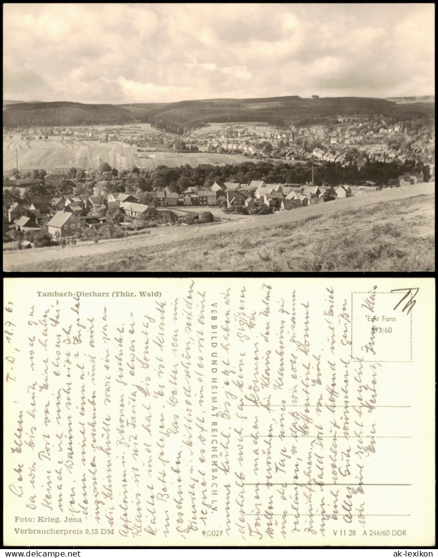 Ansichtskarte Tambach-Dietharz Panorama-Ansicht 1960 - Tambach-Dietharz