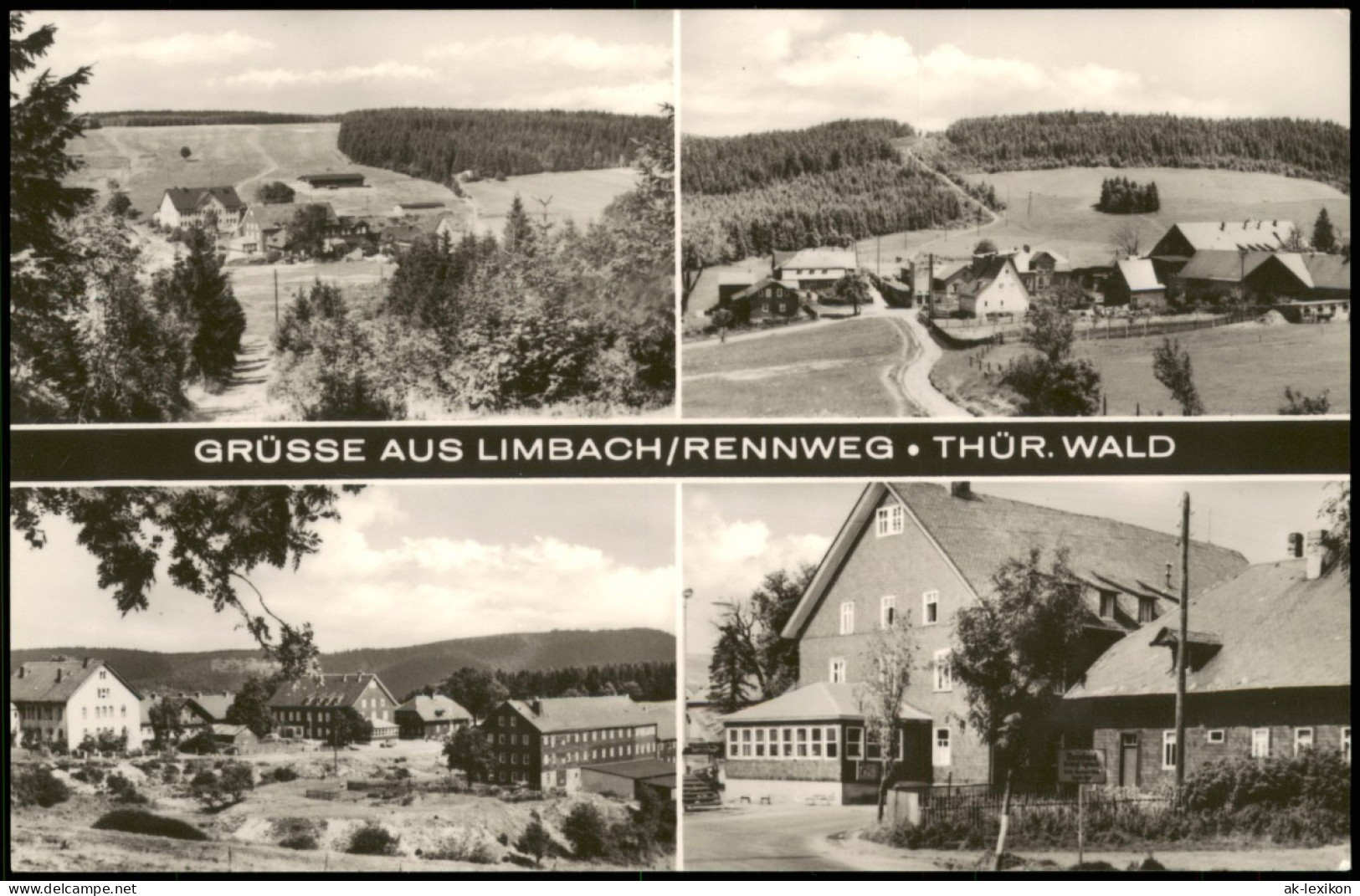 Limbach-Neuhaus Am Rennweg DDR Mehrbild-AK LIMBACH/RENNWEG THÜR. WALD 1968 - Neuhaus