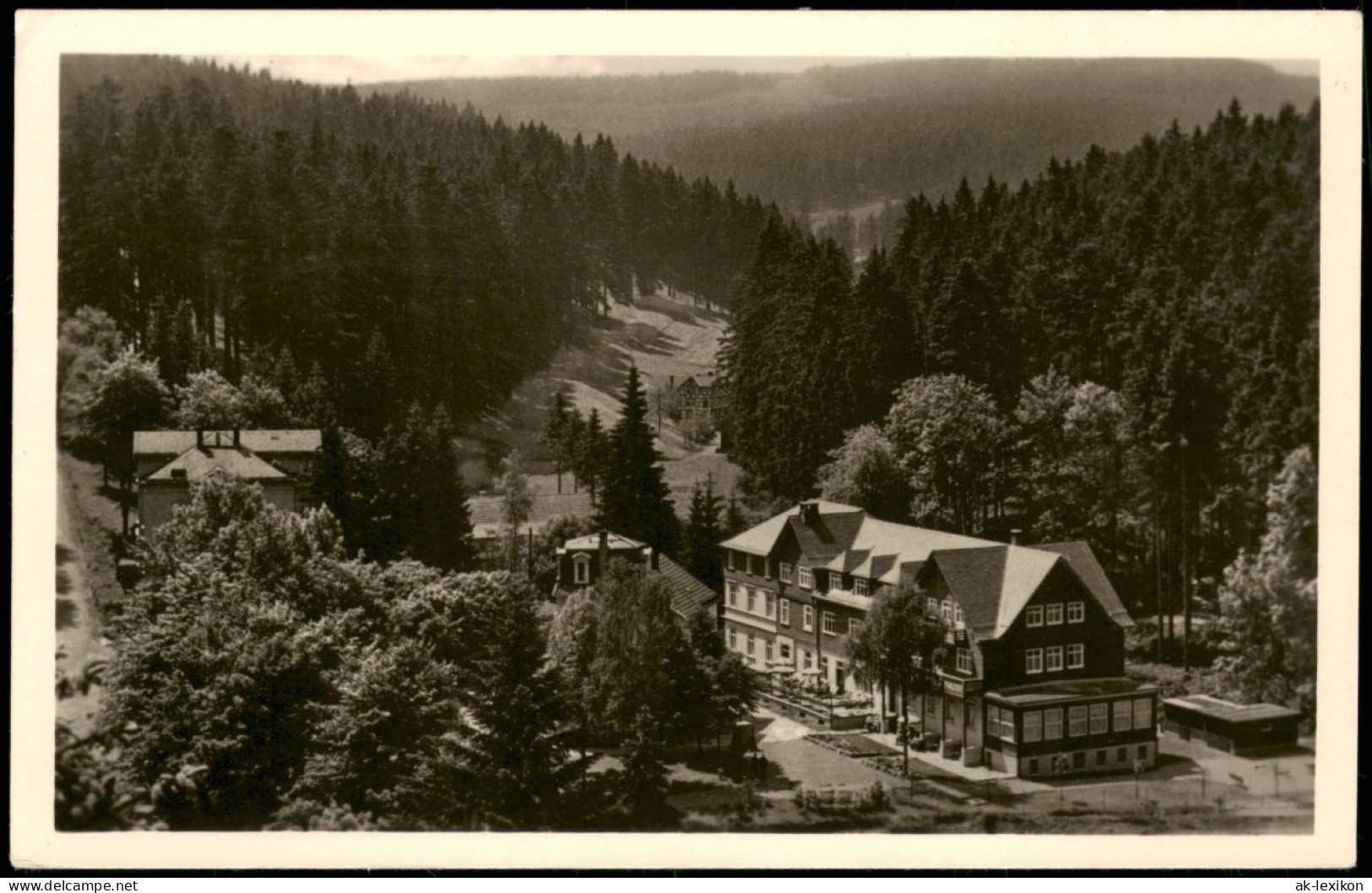 Ansichtskarte Friedrichroda Blick Zum Kühlen Tal 1957 - Friedrichroda