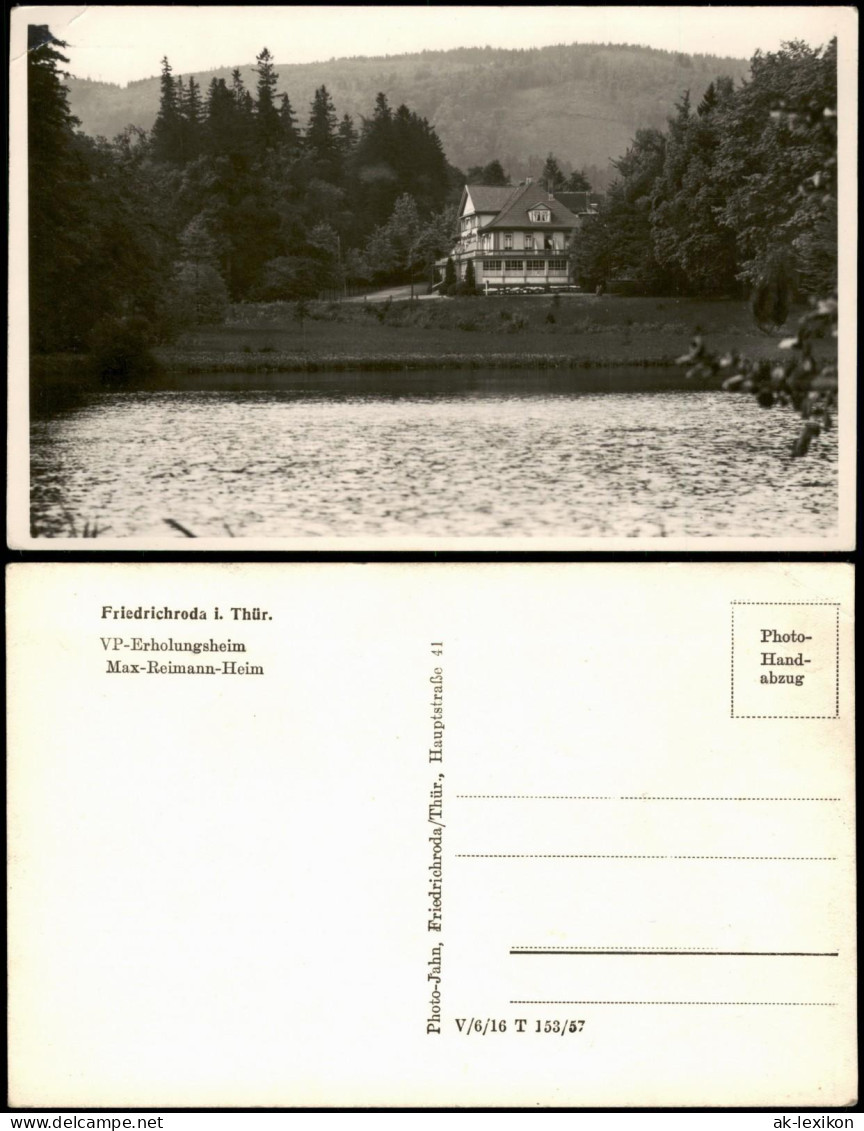 Ansichtskarte Friedrichroda VP-Erholungsheim Max-Reimann-Heim 1957 - Friedrichroda