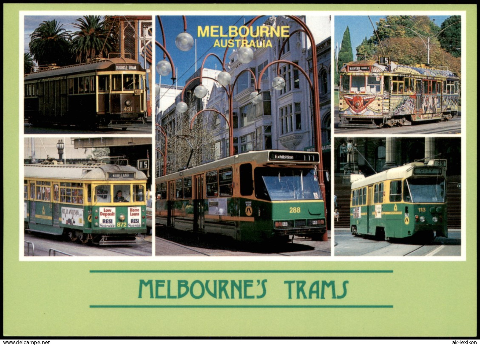 Postcard Melbourne Verkehr/KFZ - Straßenbahn Tram 1999 - Melbourne