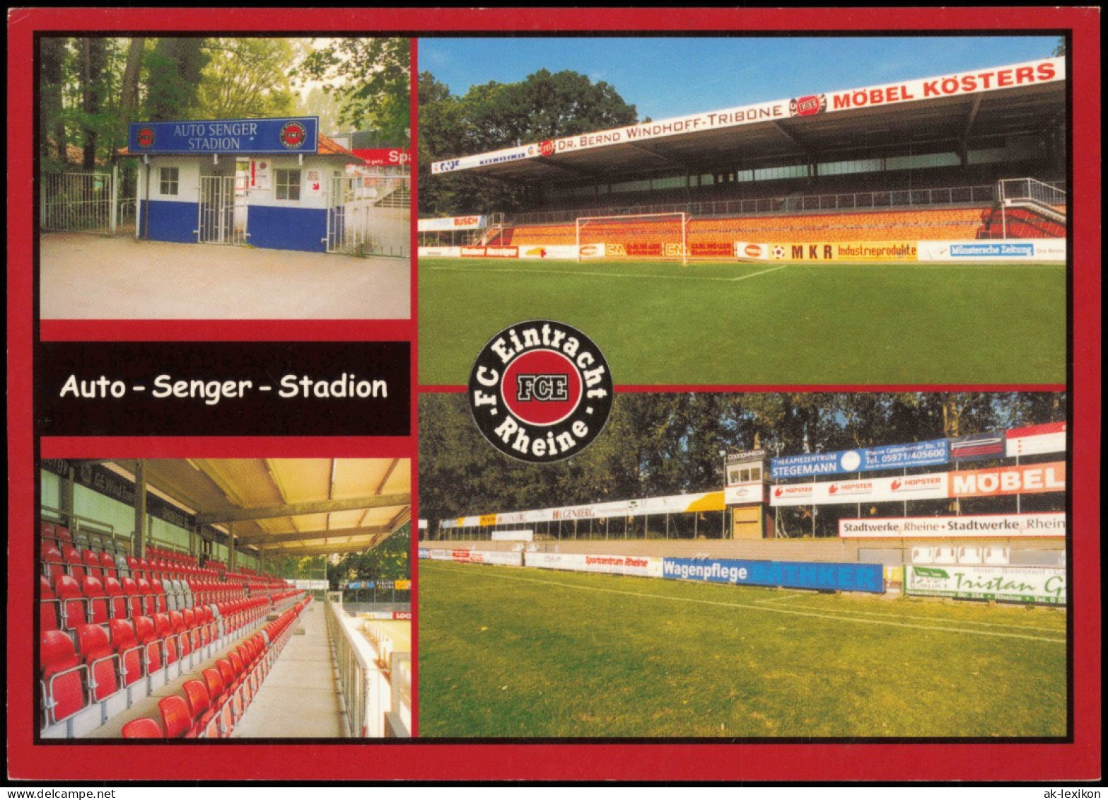 Ansichtskarte Rheine Mehrbildkarte Fussball Stadion Auto-Senger-Stadion 2004 - Rheine