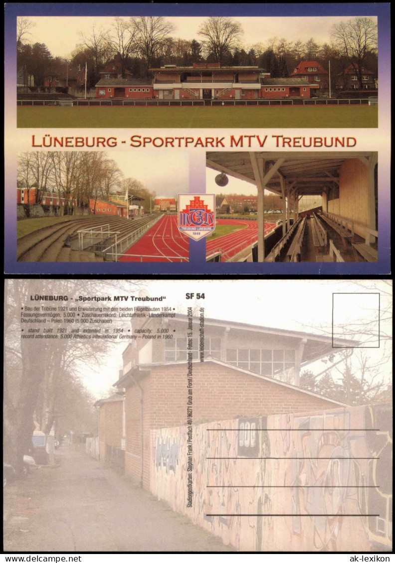 Ansichtskarte Lüneburg Mehrbildkarte Stadion SPORTPARK MTV TREUBUND 2004 - Lüneburg