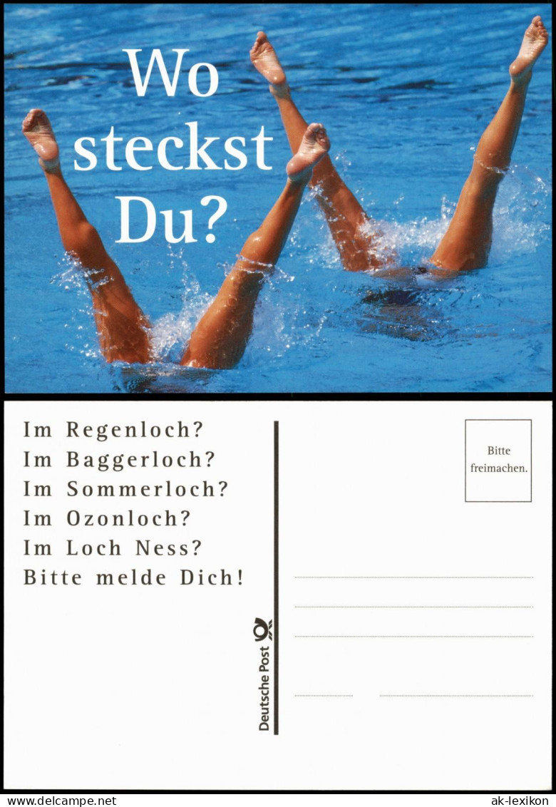 Ansichtskarte  Reklame & Werbung Deutsche Post - Wo Bist Du? 2002 - Advertising