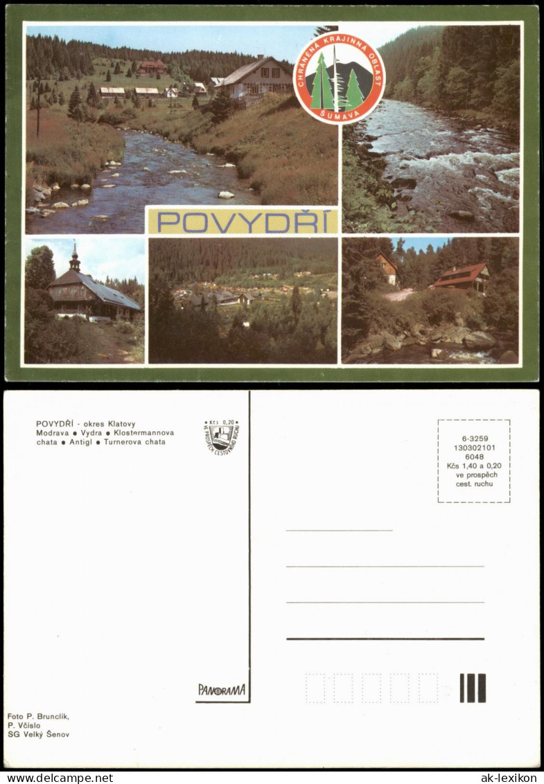 Postcard Klattau Klatovy POVYDŘÍ - Umland 1988 - Tschechische Republik