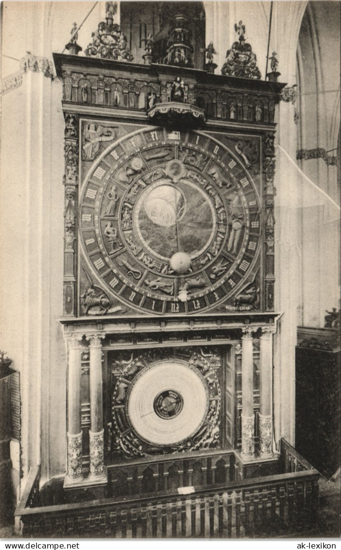 Ansichtskarte Rostock Sonnenuhr In Der Marienkirche. 1910 - Rostock