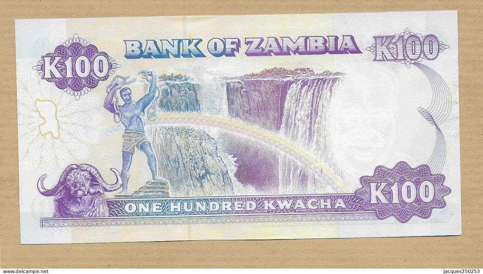 100 KWACHA ZAMBIE NEUF - Zambie