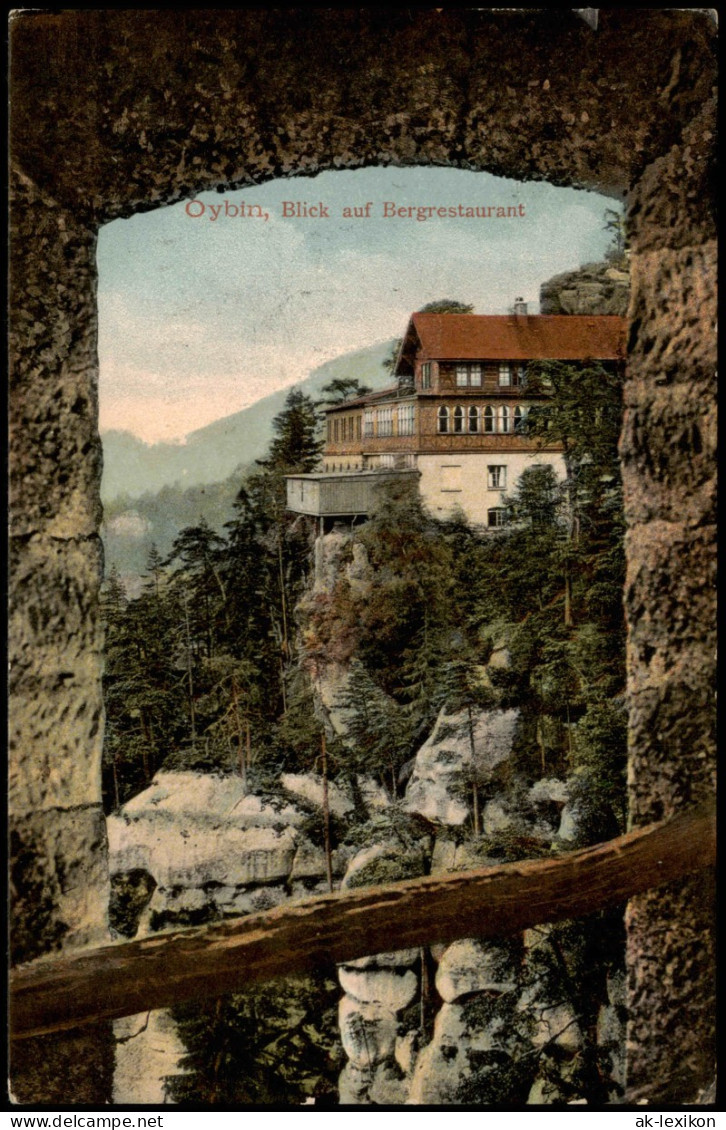 Ansichtskarte Oybin Blick Auf Bergrestaurant Berggasthof Oybin 1911 - Oybin