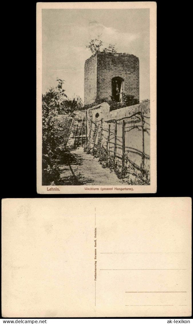 Ansichtskarte Lehnin-Kloster Lehnin Wachturm (genannt Hungerturm) 1910 - Lehnin