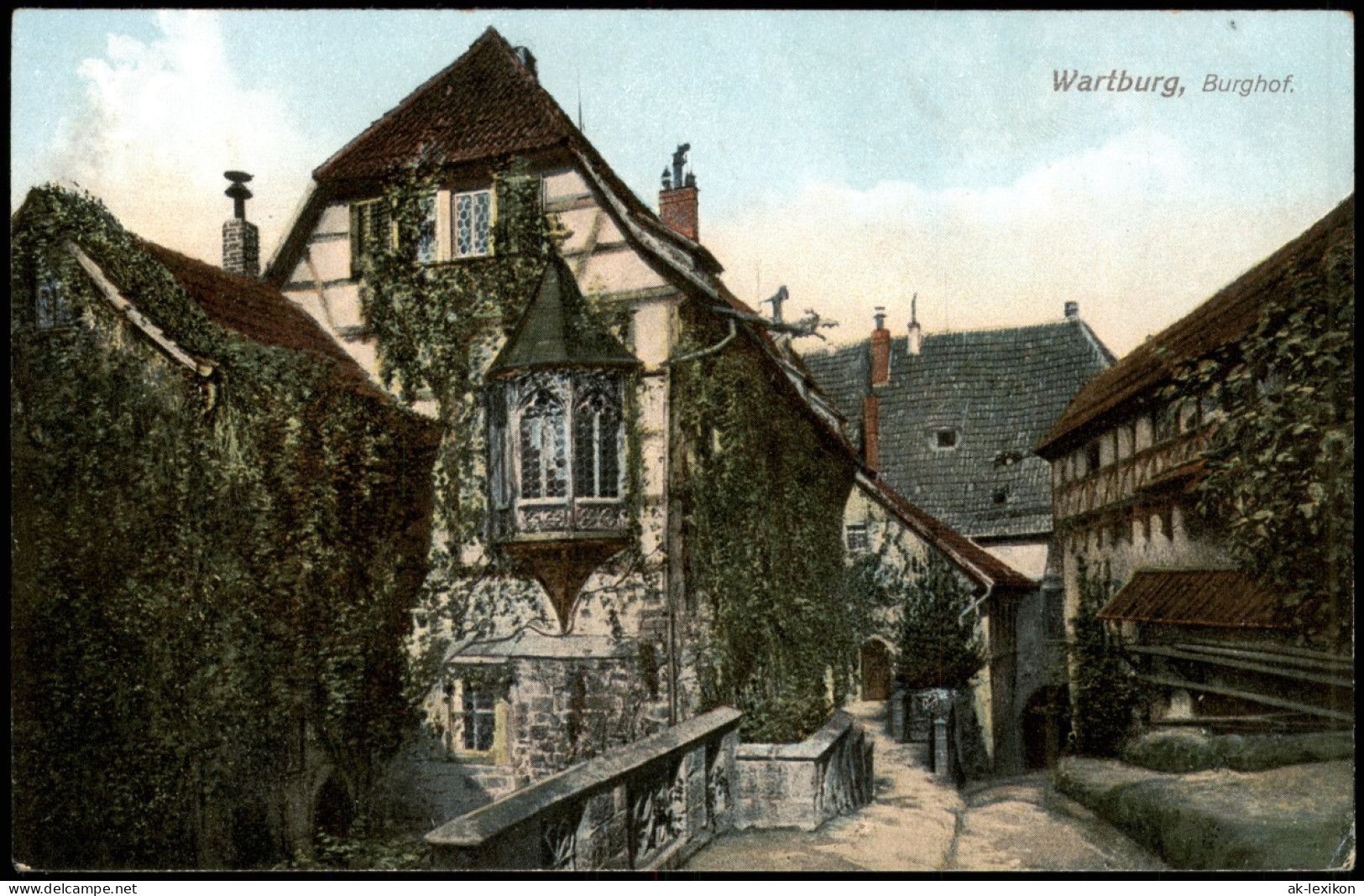 Ansichtskarte Eisenach Wartburg Blick In Den Burghof 1910 - Eisenach