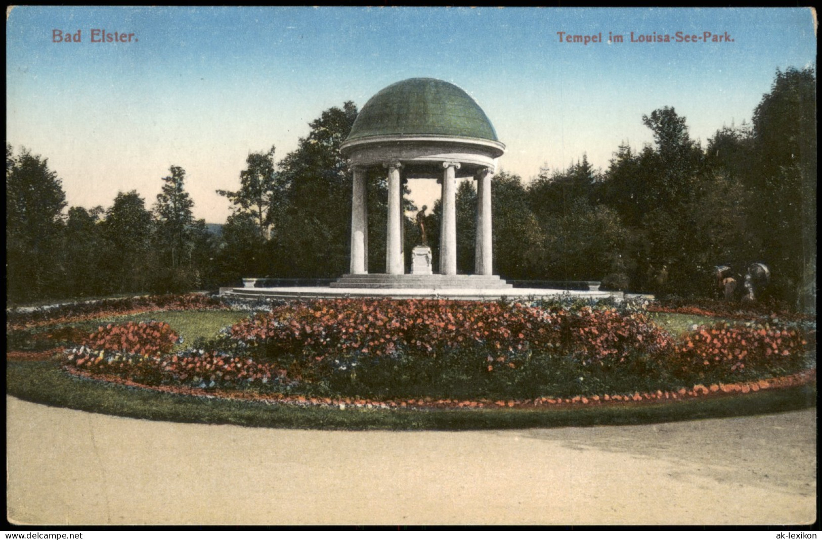 Ansichtskarte Bad Elster Tempel Im Louisa-See-Park 1910 - Bad Elster