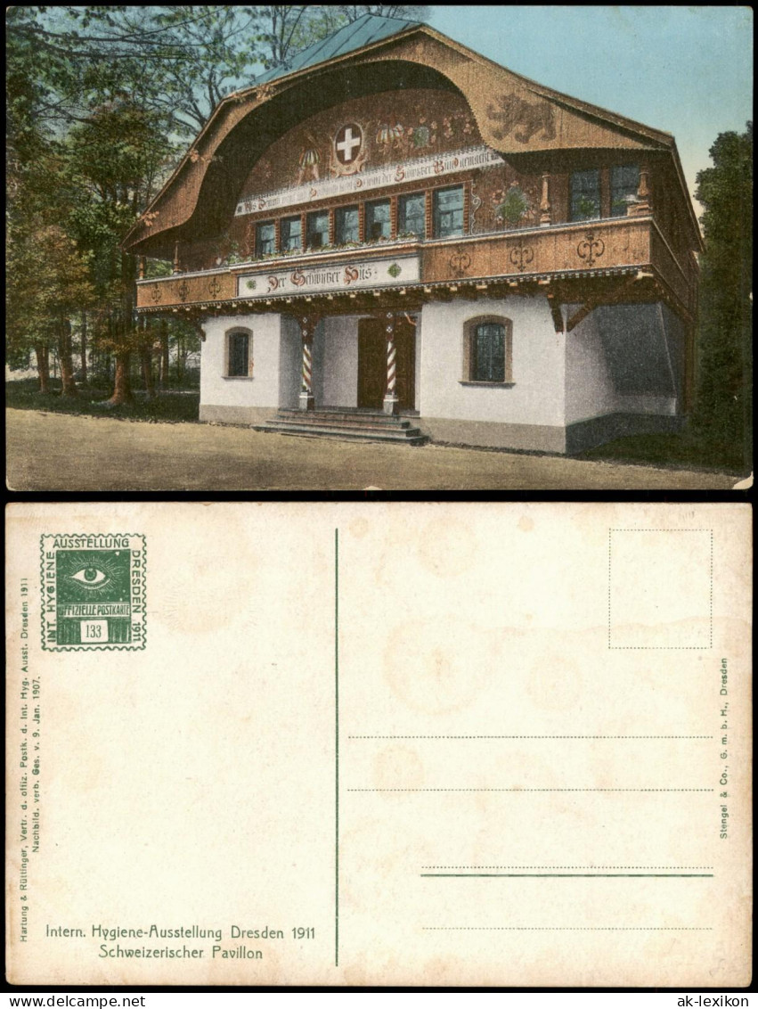 Dresden Intern. Hygiene-Ausstellung Schweizerischer Pavillon 1911 - Dresden