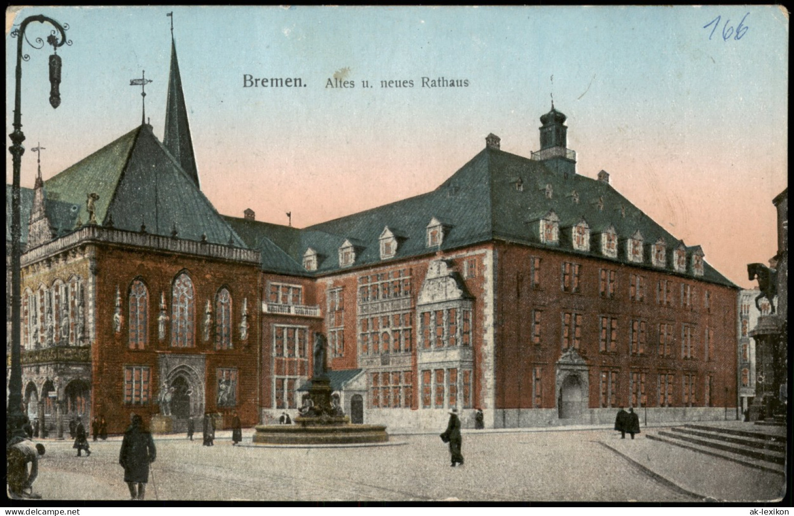 Ansichtskarte Bremen Altes U. Neues Rathaus 1916 - Bremen