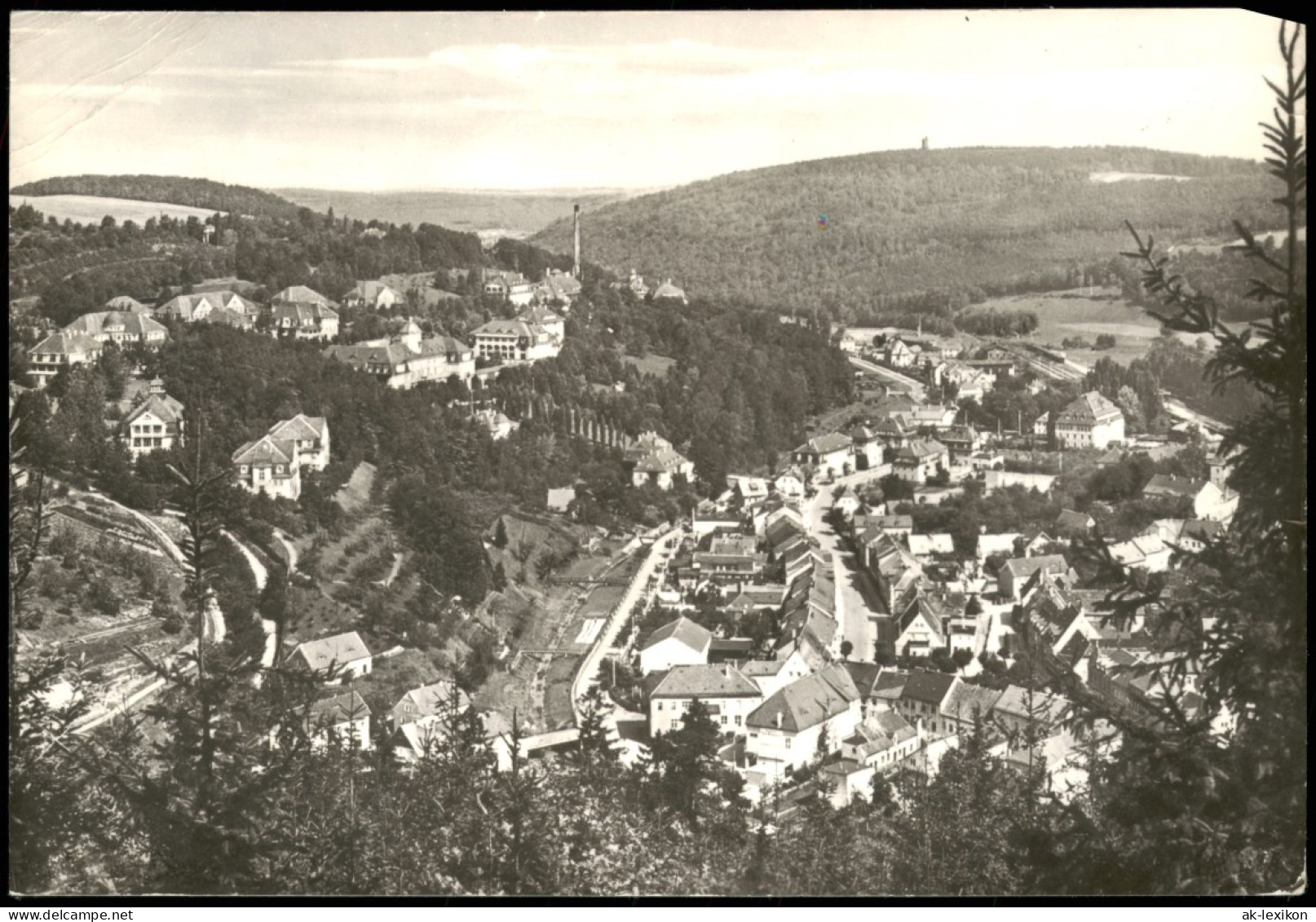 Bad Gottleuba-Berggießhübel  Ansicht Zur DDR-Zeit Mit Kliniksanatorium 1984 - Bad Gottleuba-Berggiesshuebel