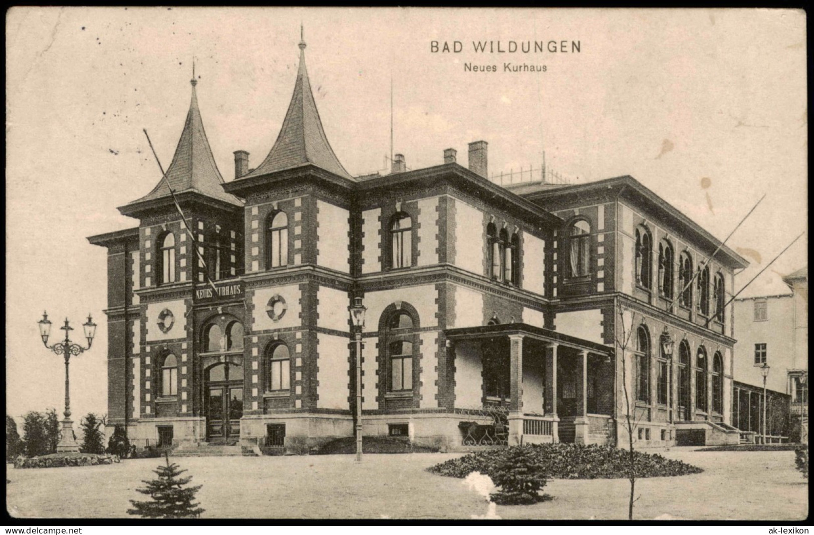Ansichtskarte Bad Wildungen Neues Kurhaus 1913 - Bad Wildungen