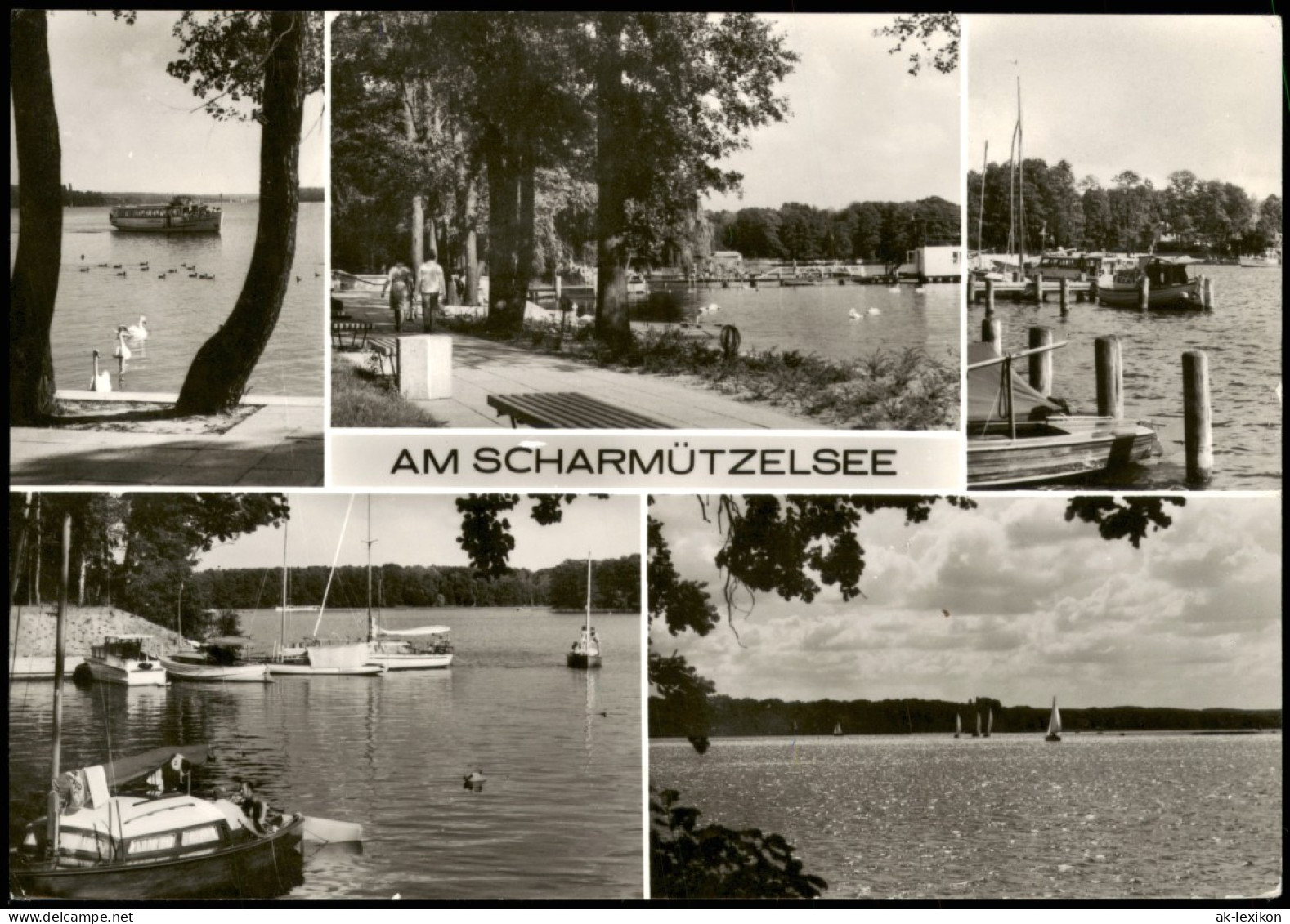 Pieskow-Bad Saarow Scharmützelsee Mehrbildkarte Mit 5 Foto-Ansichten 1985 - Bad Saarow