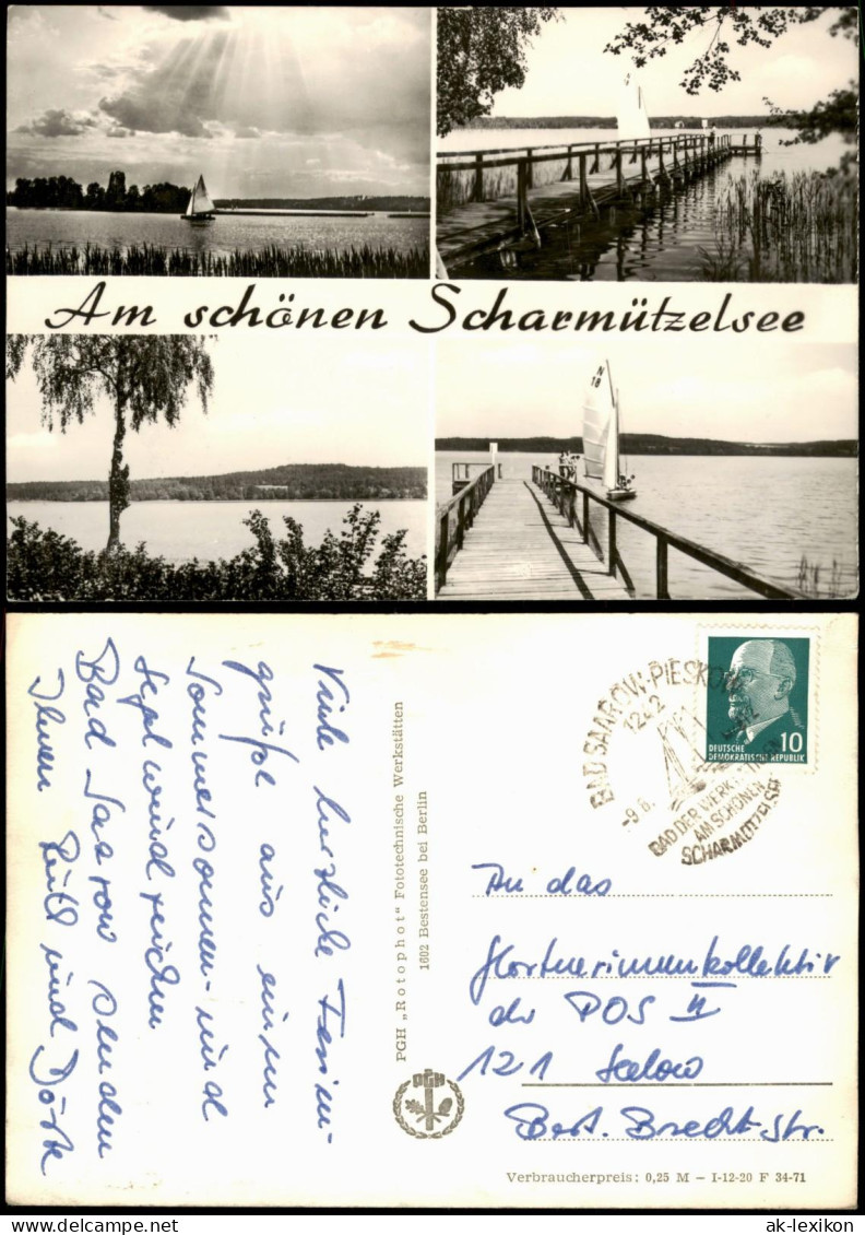 Ansichtskarte Pieskow-Bad Saarow Scharmützelsee DDR Mehrbildkarte 1971 - Bad Saarow