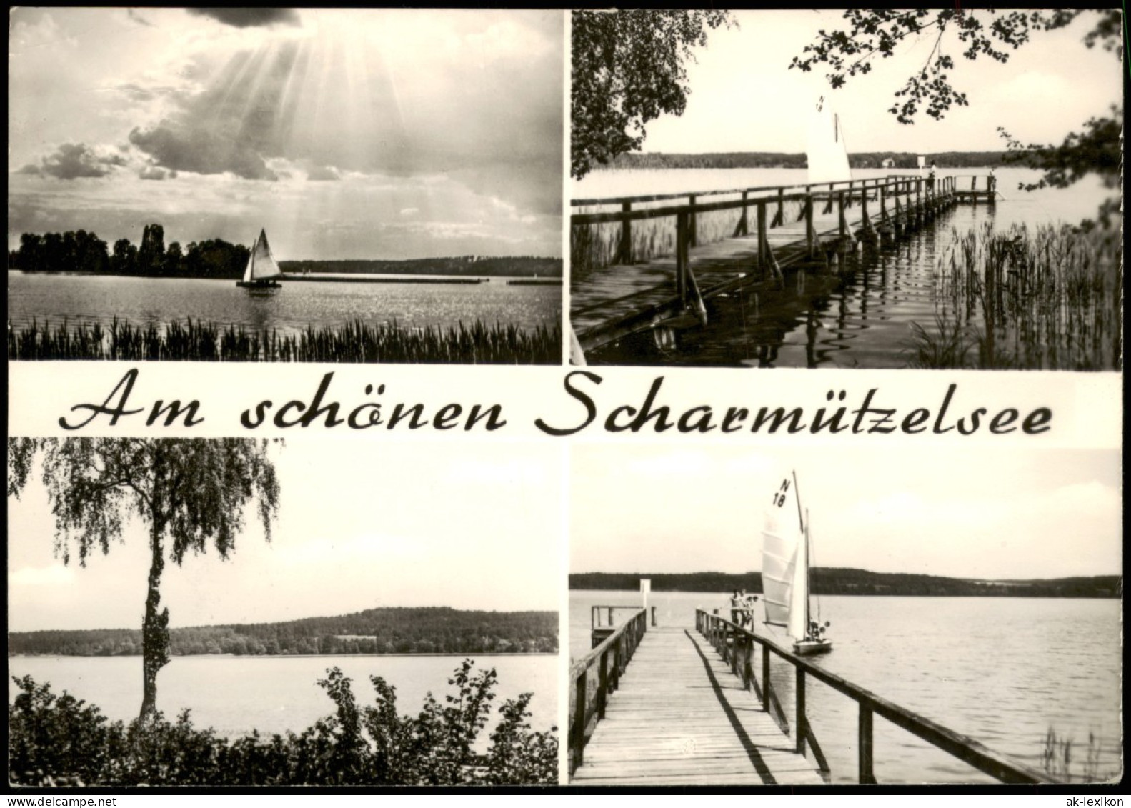 Ansichtskarte Pieskow-Bad Saarow Scharmützelsee DDR Mehrbildkarte 1971 - Bad Saarow