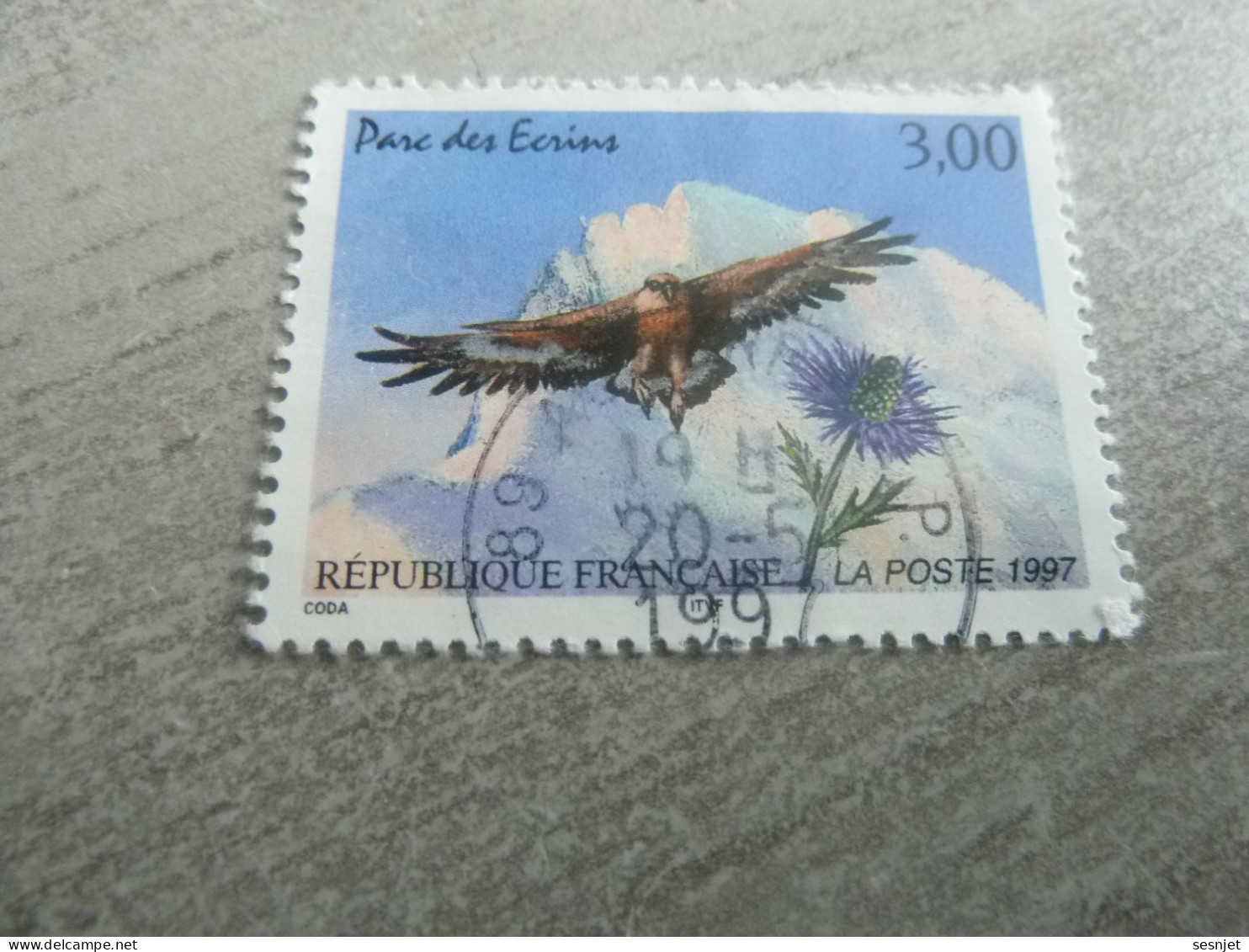 Parc Des Ecrins - Aigle Royal Et Chardon Bleu - 3f. - Yt 3054 - Multicolore - Oblitéré - Année 1997 - - Oblitérés