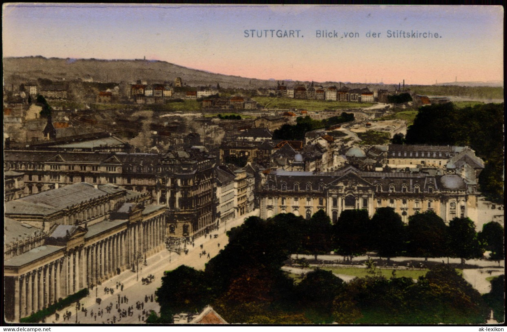 Ansichtskarte Stuttgart Blick Von Der Stiftskirche. 1914 - Stuttgart