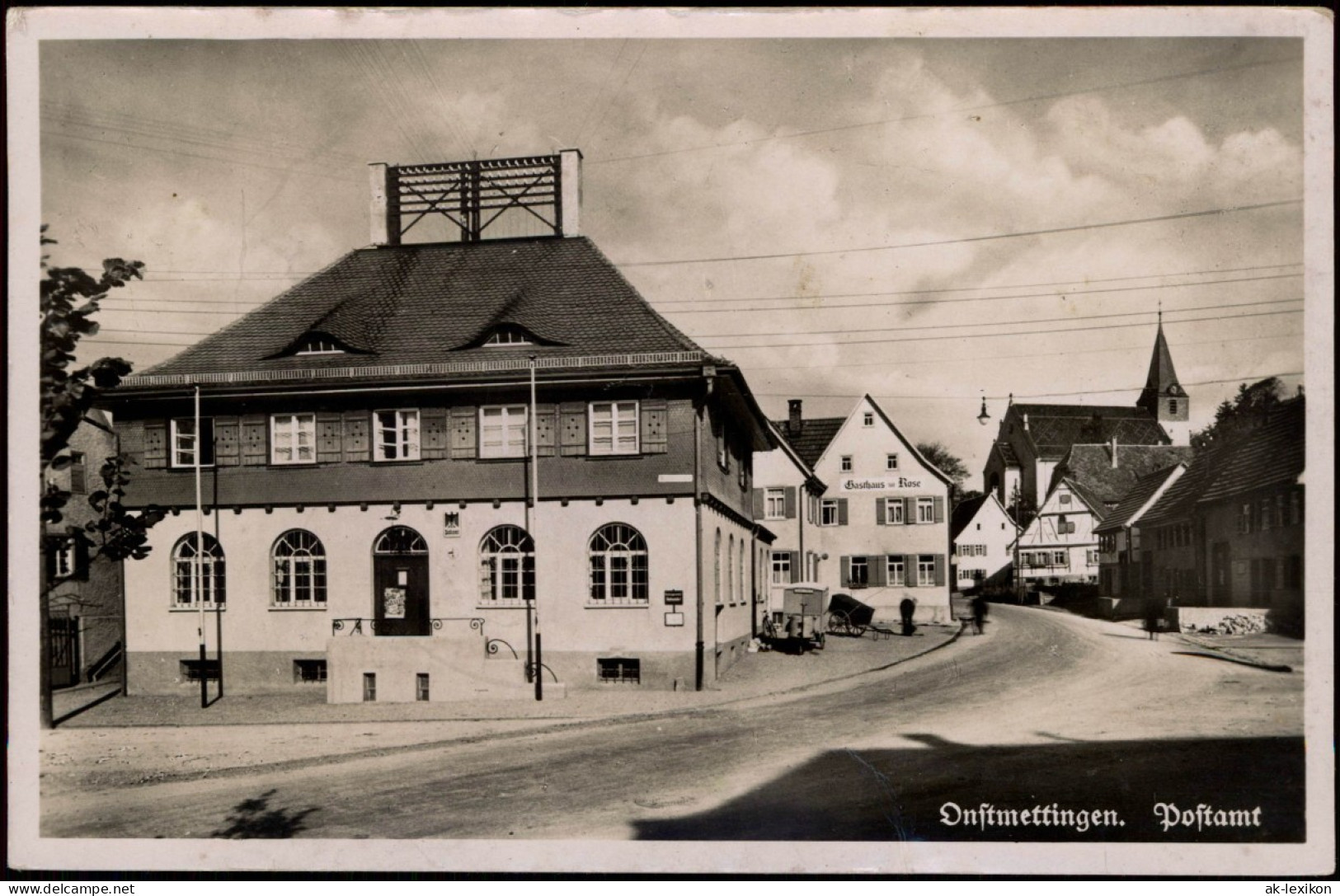 Ansichtskarte Onstmettingen-Albstadt Straßenpartie - Post Und Gasthaus 1942 - Albstadt