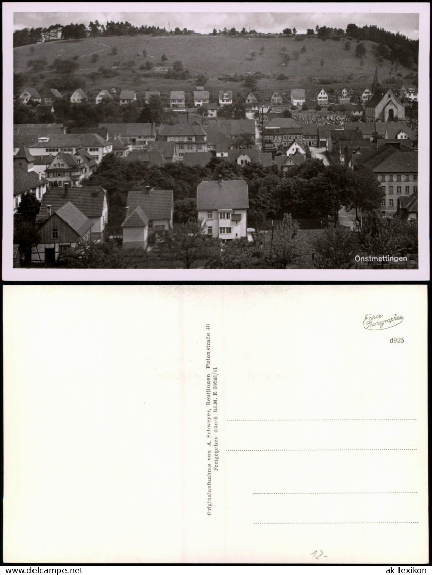 Ansichtskarte Onstmettingen-Albstadt Stadtpartie - Einfamilienhäuser 1931 - Albstadt