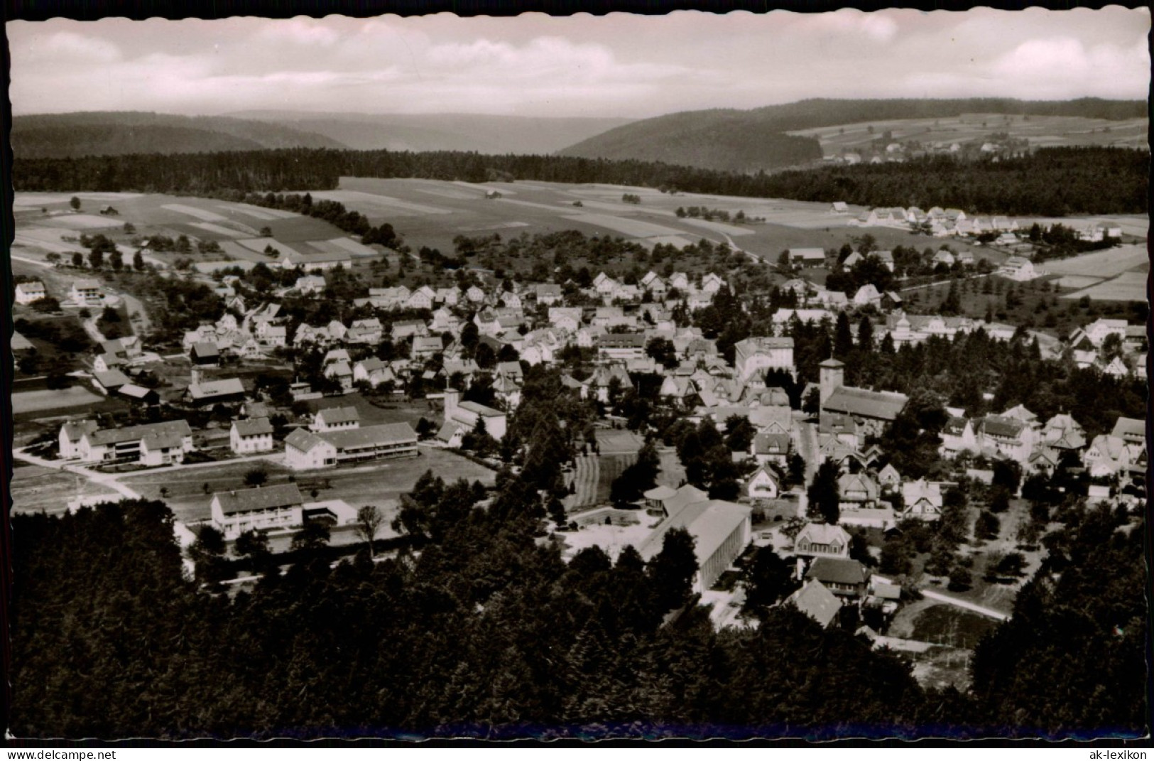 Ansichtskarte Schömberg (Schwarzwald) Luftbild 1958 - Schömberg