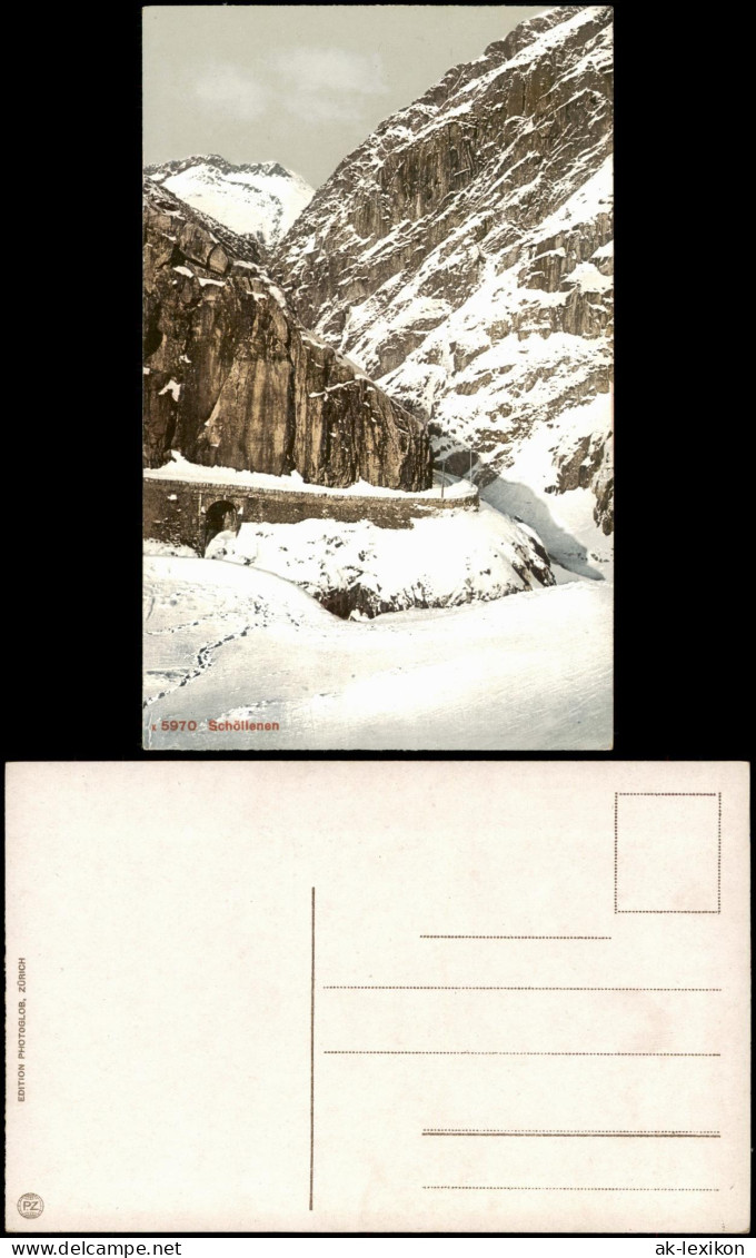 Ansichtskarte Andermatt Teufelsbrücke (Schöllenen) 1910 - Other & Unclassified