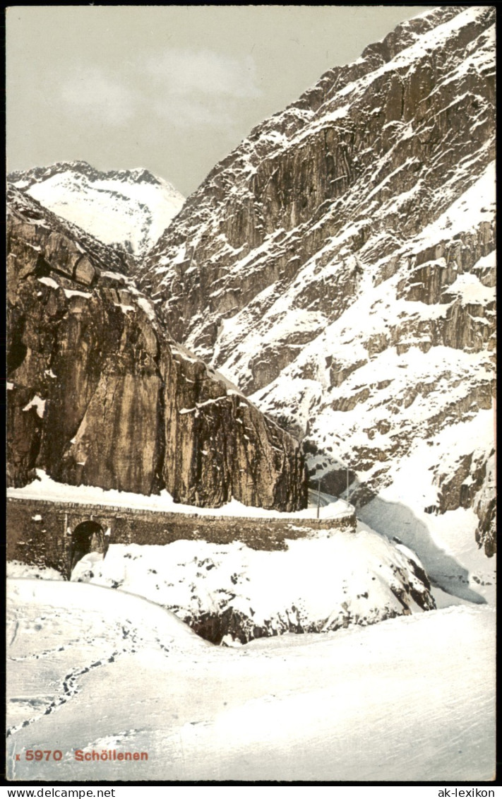 Ansichtskarte Andermatt Teufelsbrücke (Schöllenen) 1910 - Autres & Non Classés