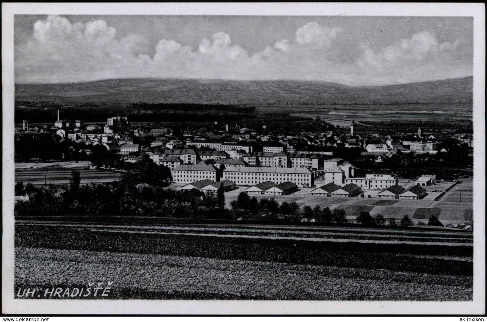 Ungarisch Hradisch Uherské Hradiště  Stadtpartie, Lager 1940  Gel. Feldpost WK2 - Tchéquie