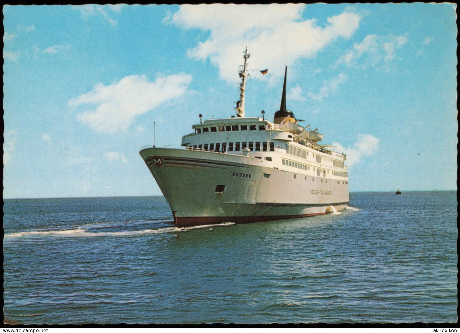 Ansichtskarte  Fahrgastschiffe Personenschiffahrt Færgen M/F ,,Gedser" 1978 - Transbordadores