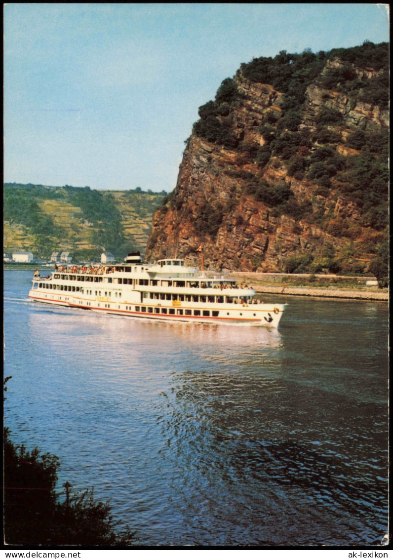 Ansichtskarte Sankt Goar M. S. Loreley Rheinschiff An Der Loreley 1988 - St. Goar