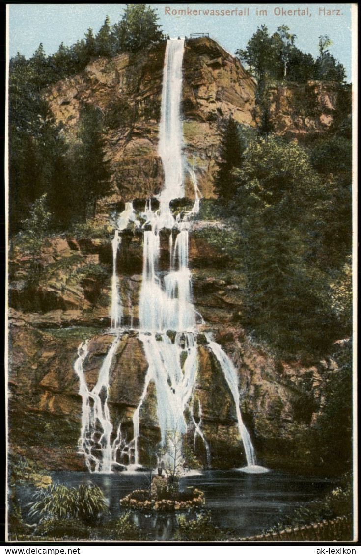 Oker-Goslar Romkerwasserfall Im Okertal Harz Waterfall River-Falls 1921 - Goslar