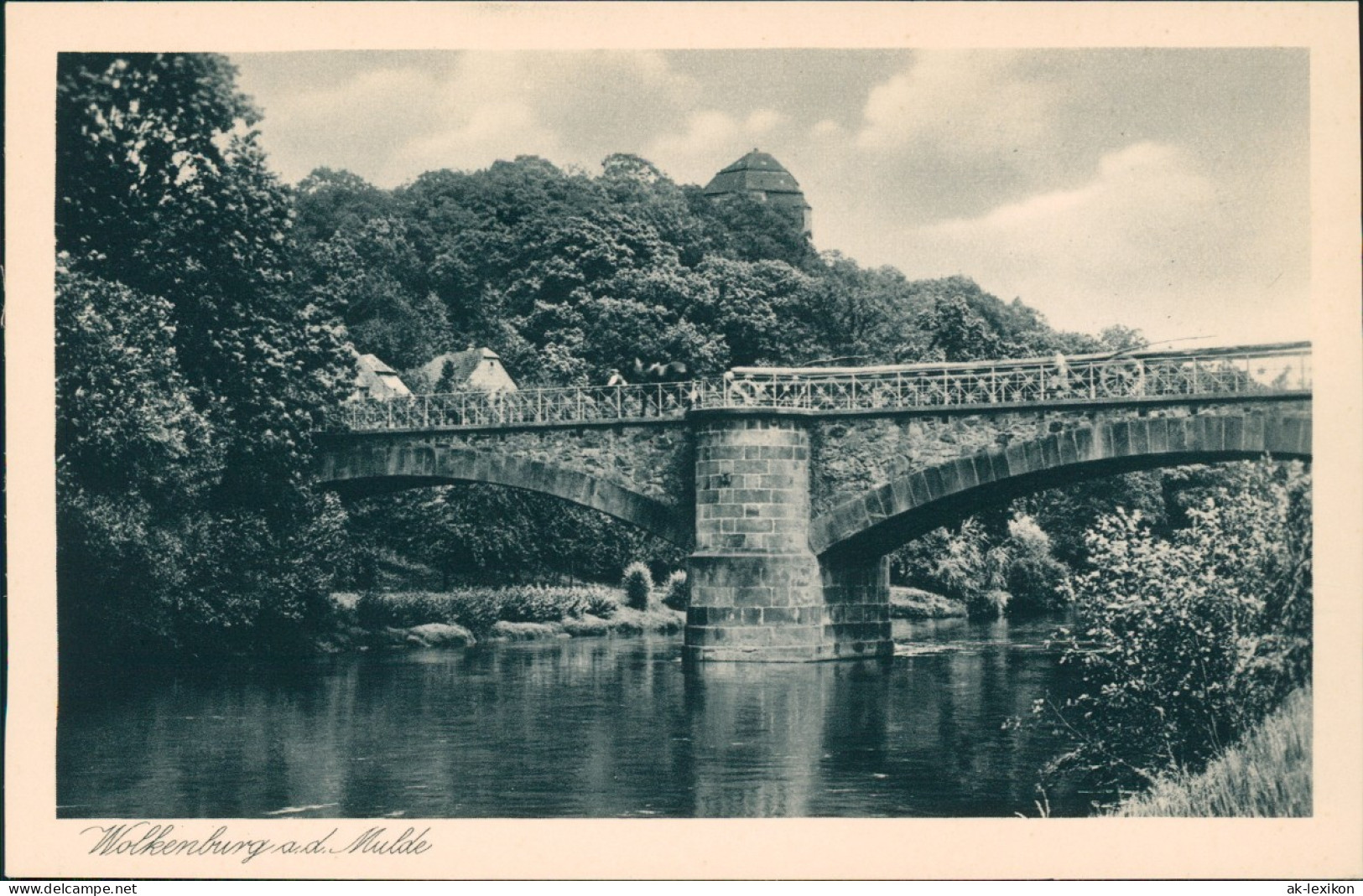 Ansichtskarte Wolkenburg-Kaufungen-Limbach-Oberfrohna  Brücke 1928  Rich Koch - Limbach-Oberfrohna