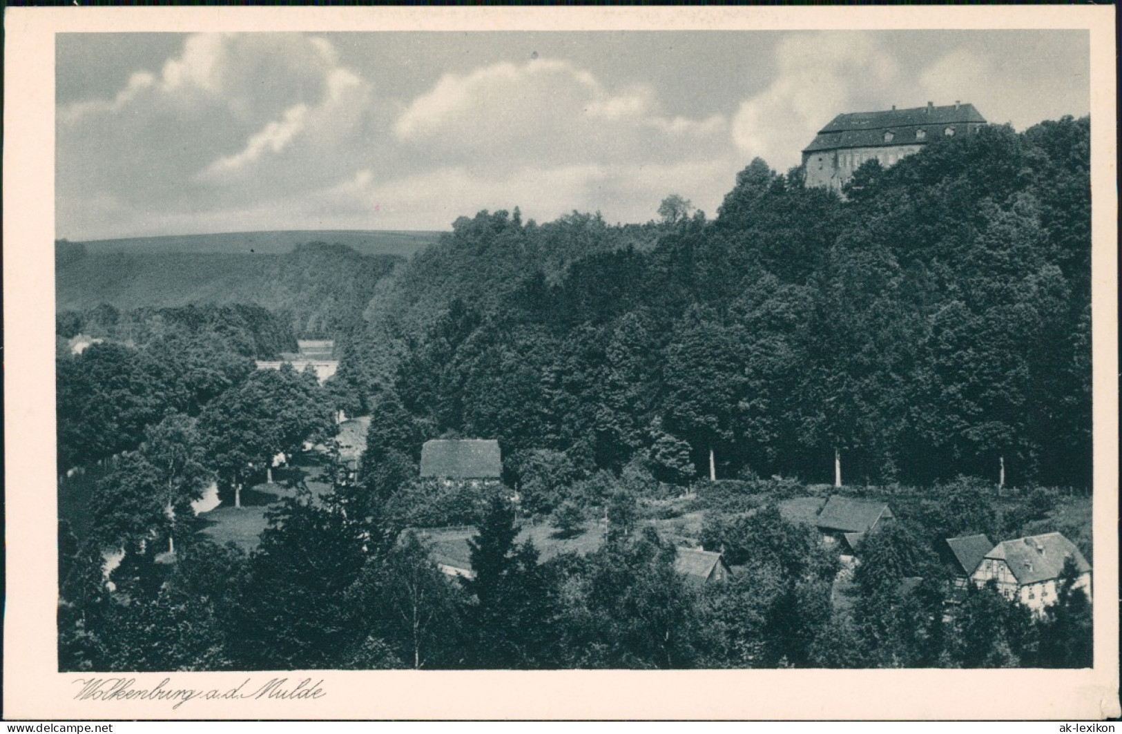 Ansichtskarte Wolkenburg-Kaufungen-Limbach-Oberfrohna Häuser Und Bäume 1928 - Limbach-Oberfrohna