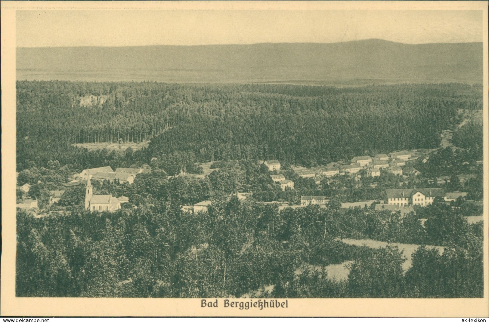 Berggießhübel-Bad Gottleuba-Berggießhübel Ansicht Vom Berg 1928 - Bad Gottleuba-Berggiesshuebel