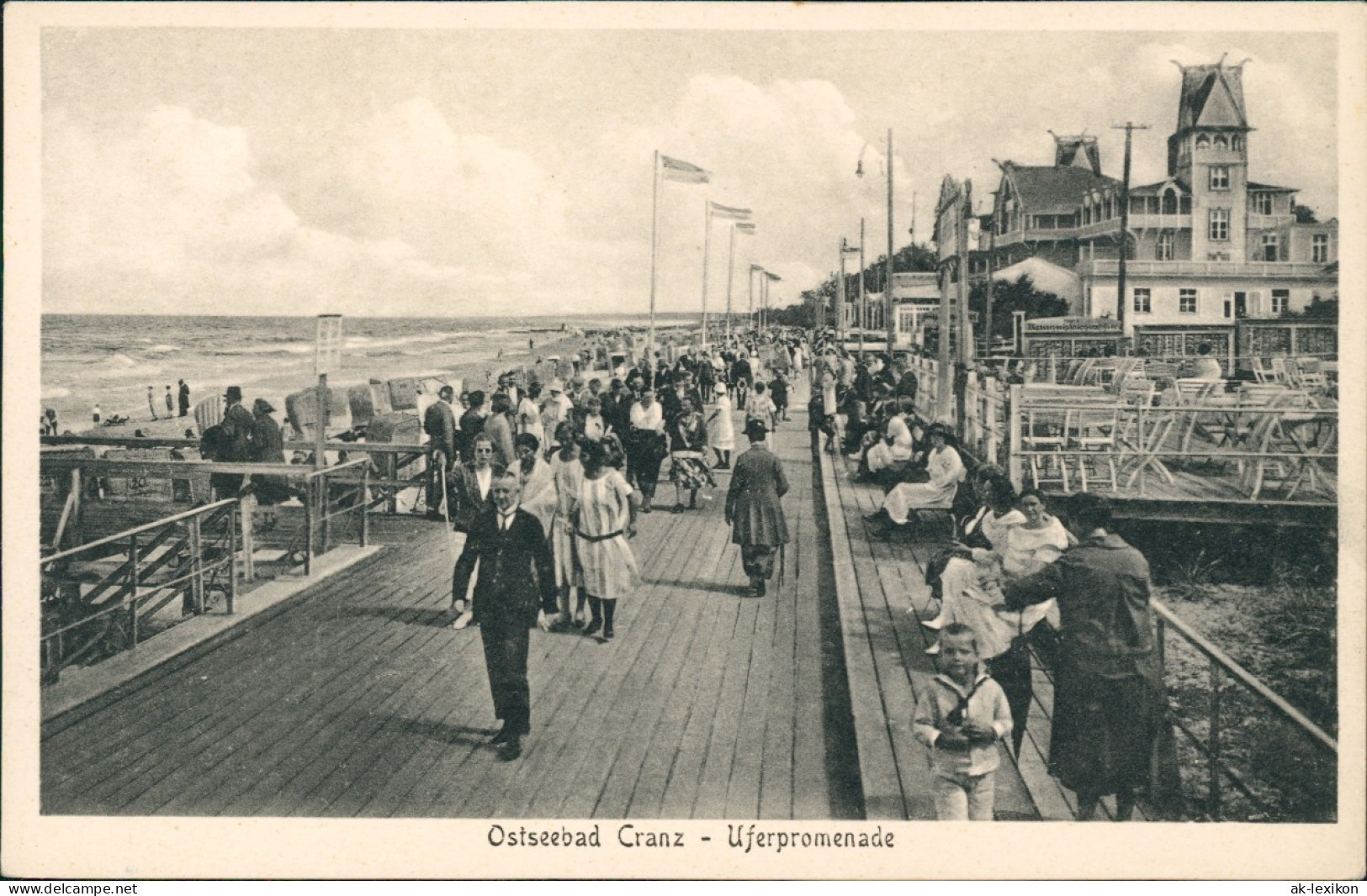 Cranz Selenogradsk (Зеленоградск) Uferpromenade, Ostpreußen 1912 - Ostpreussen