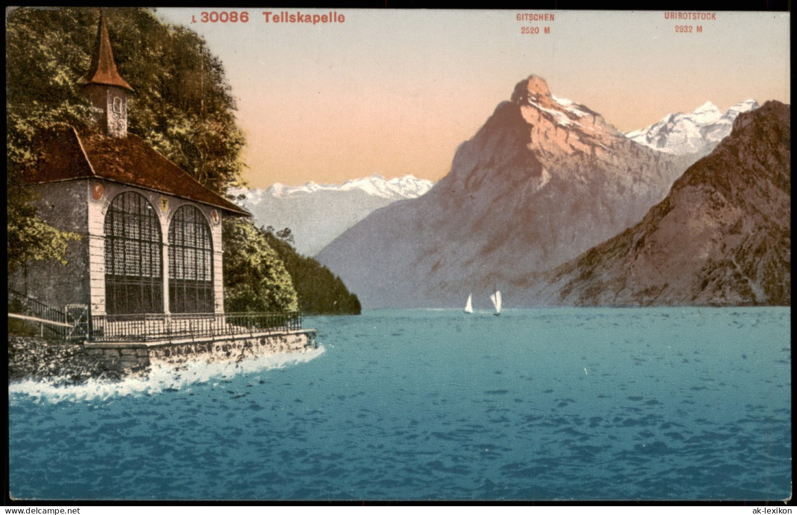 Ansichtskarte Sisikon Tellskapelle Und Schweizer Alpen Berge 1910 - Other & Unclassified