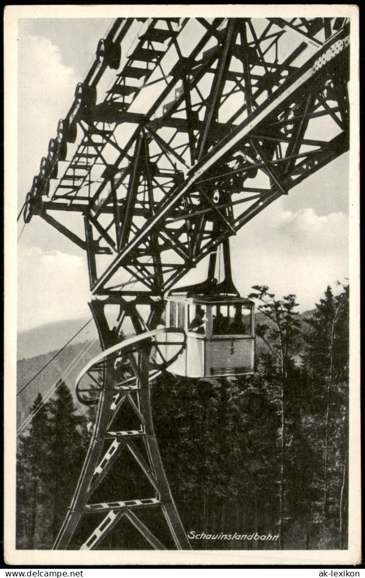 Ansichtskarte Freiburg Im Breisgau Schauinslandbahn 1942 - Freiburg I. Br.