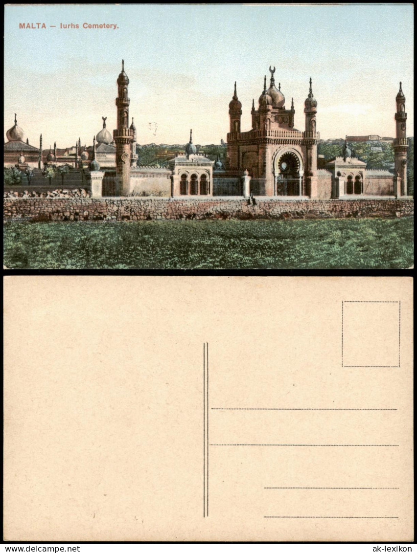 Postcard Malta Lurhs Cemetery. 1913 - Malta