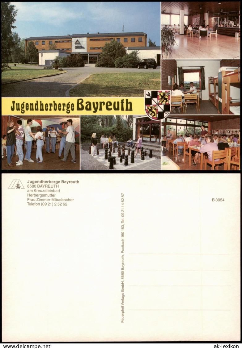 Bayreuth Mehrbild-AK Jugendherberge Am Kreuzsteinbad U.a. Großschach-Anlage 1975 - Bayreuth