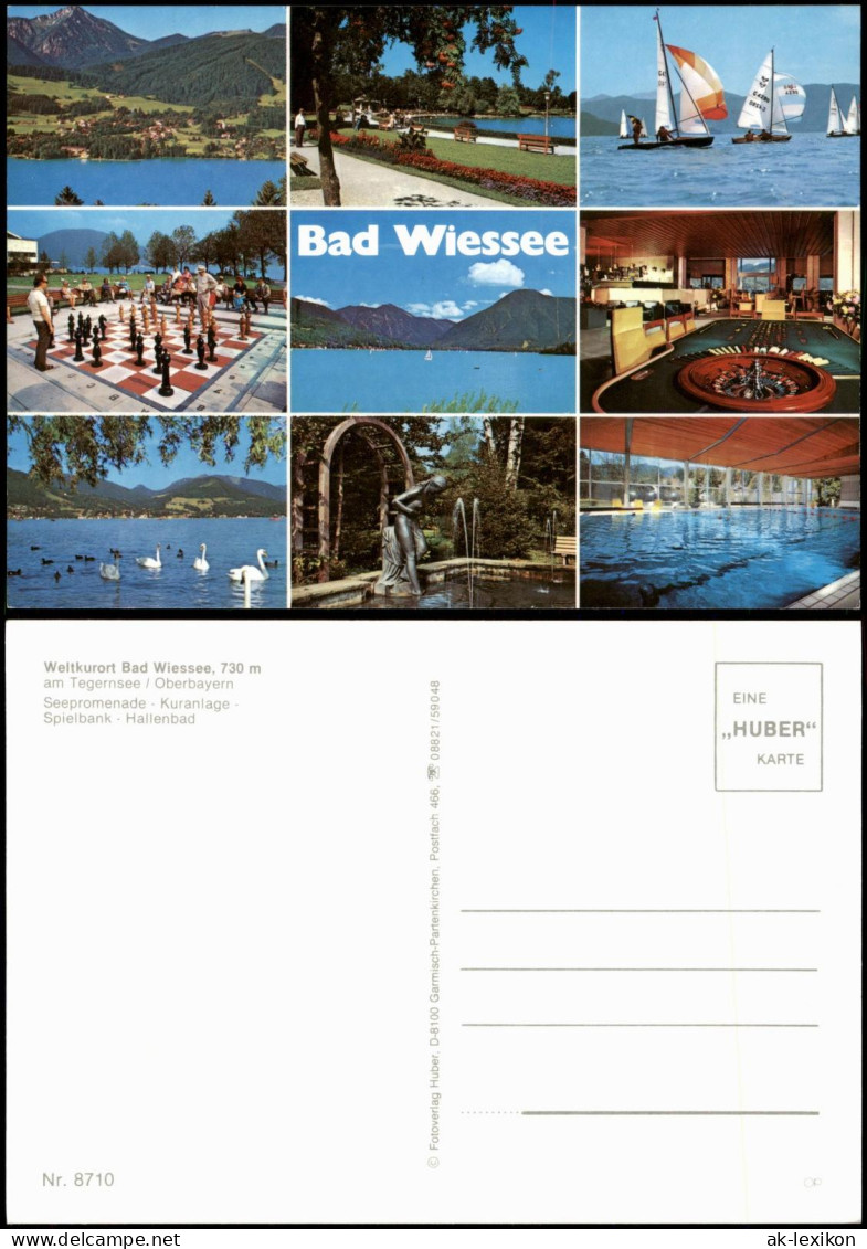 Bad Wiessee Mehrbildkarte Mit Ortsansichten U.a. Groß-Schach-Anlage 1990 - Bad Wiessee
