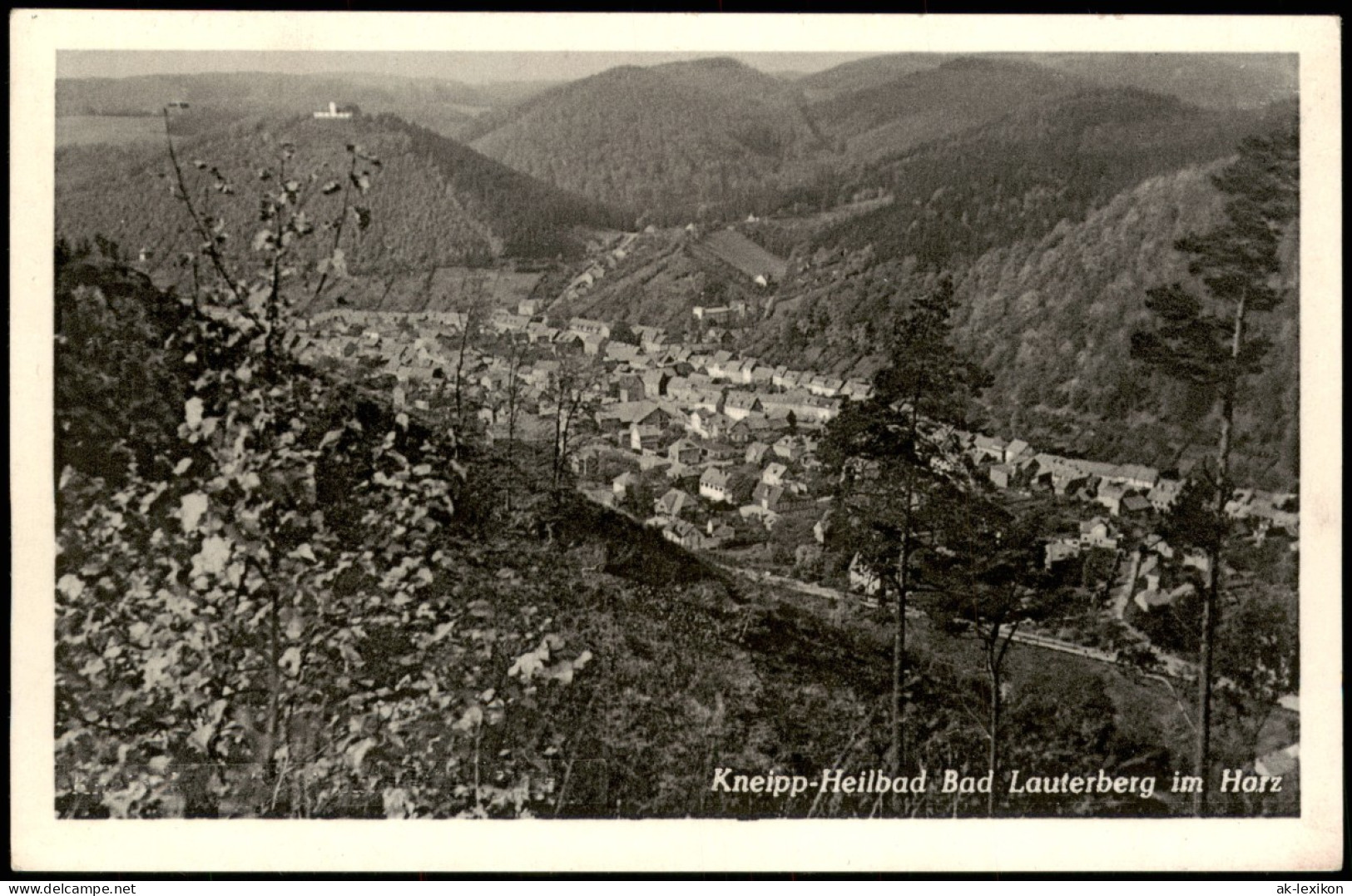 Ansichtskarte Bad Lauterberg Im Harz Blick Auf Die Stadt 1954 - Bad Lauterberg